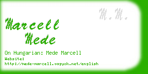 marcell mede business card